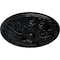 Ekena Millwork Granada Ceiling Medallion (Fits Canopies up to 4 1/4"), Hand-Painted Jet Black, 15 3/4"OD x 5/8"P CM16GABLF - alternate 2
